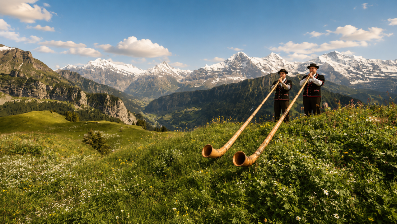 First-time journey through Switzerland